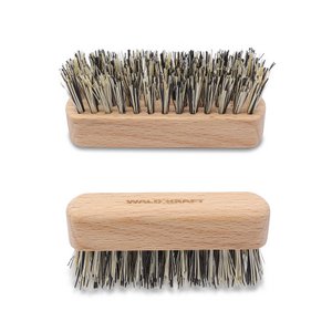 Beard brush beech wood vegan trim