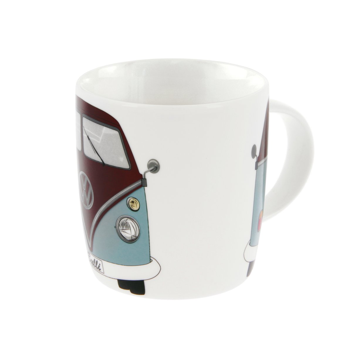 Volkswagen VW T1 Bus Koffiemok 370ml in Geschenkdoos - Voorzijde/Benzine & Bruin