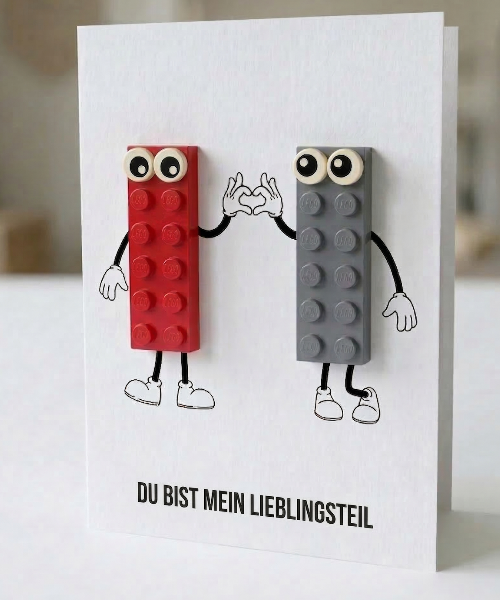 Tarjeta postal de pieza favorita – Ladrillo de construcción LEGO