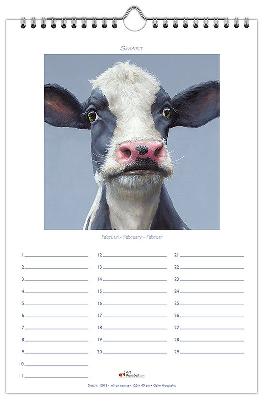 Birthday calendar Funny Cows, Geke Hoogstins
