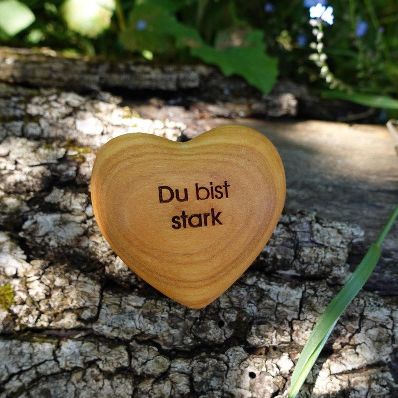 Thankgoods Wooden Heart You are strong