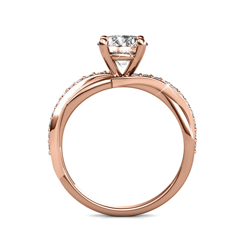 Eleanor Ring - Rose Gold and Crystal