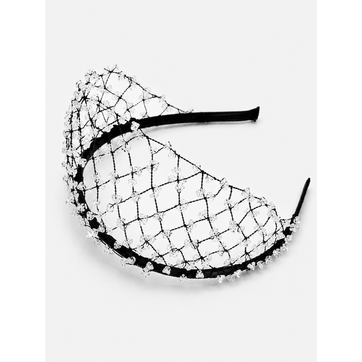 Luxe Knitted Crystal Hairnet