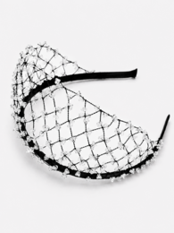 Luxe Knitted Crystal Hairnet