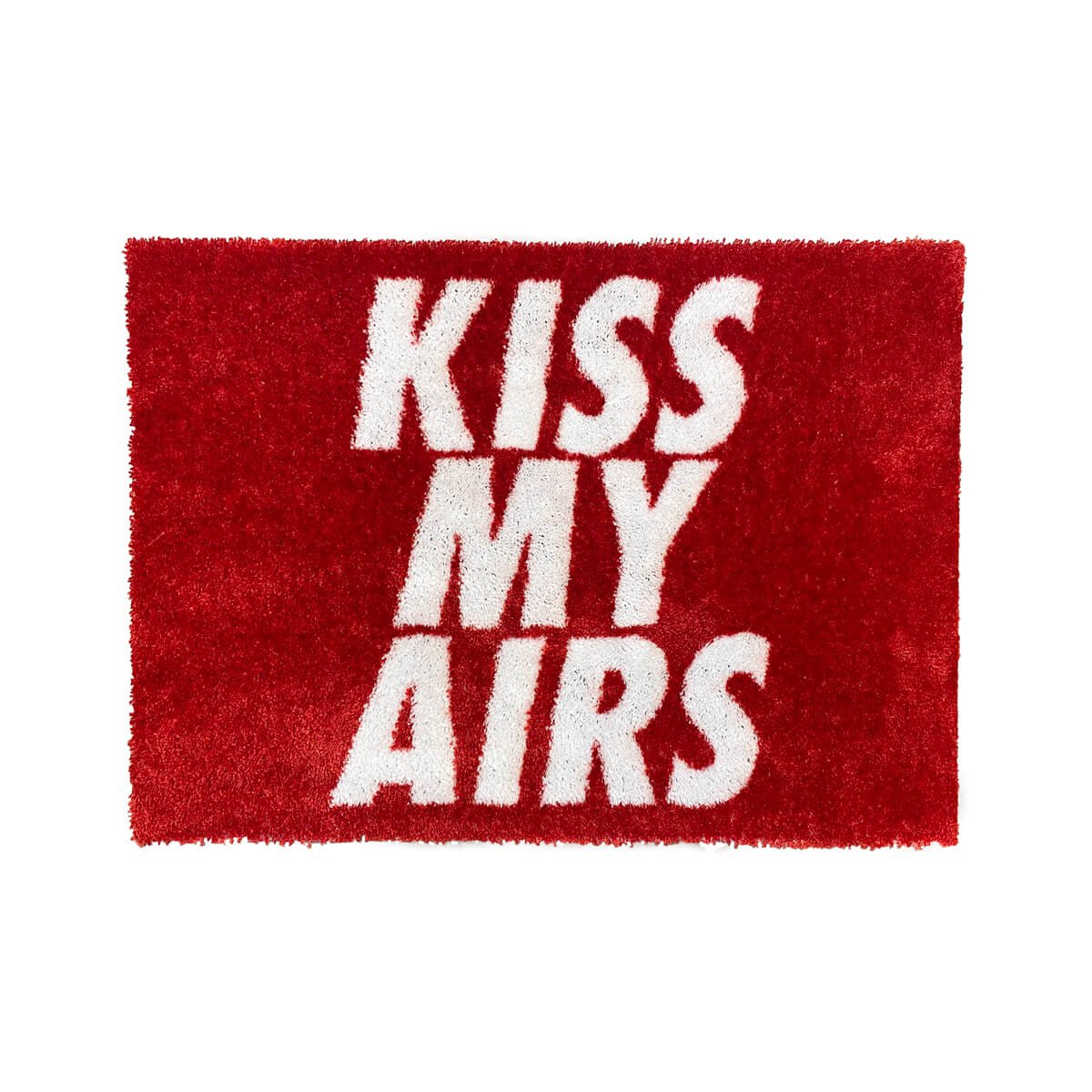 Sneaker rug / doormat - Kiss my airs - Red