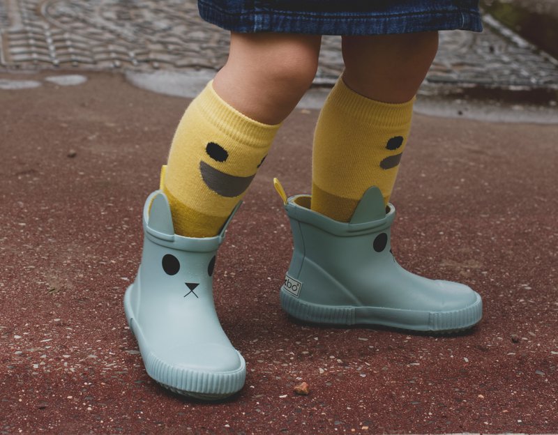 KERRAN Kinder-Regenstiefel Platin