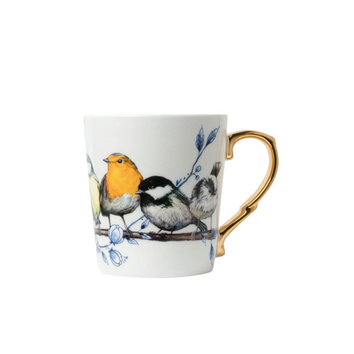 Tazza Uccelli della foresta color oro