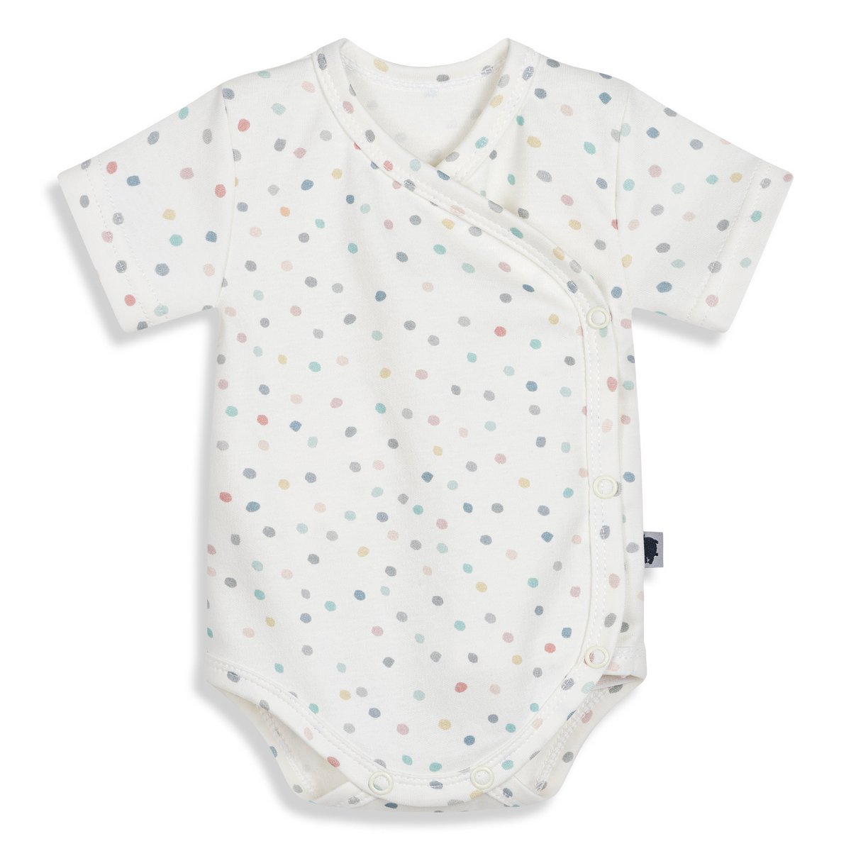 Bodysuit kimono with short sleeves
