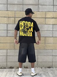 T-shirt Nera 100% Cotone Boxy Fit Horda X3