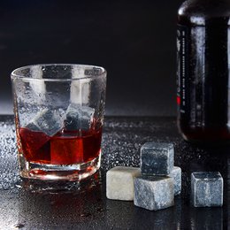 LAGUIOLE GLANCON STEATITE - 9 ICE STONE FOR DRINK IN VELVET POUCH