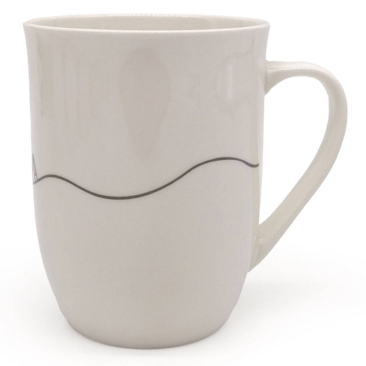 Taza con asa "Abuela corazón curvado" antracita