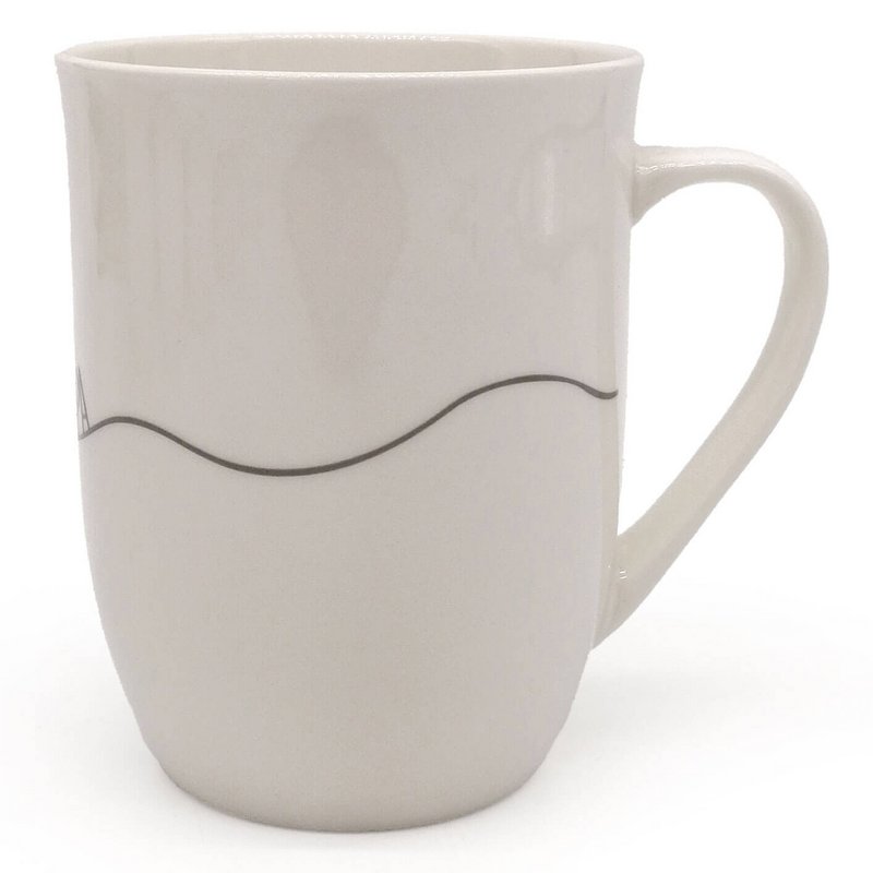Cup with handle "Heart curved Grandma" anthracite