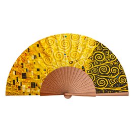 Gustav Klimt Print Hand Fan Livets træ II