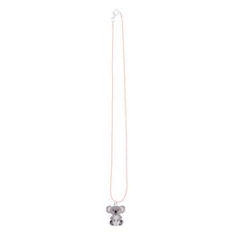 Silver-tone koala pendant necklace, suitable for kids, with a simple and minimalist design.