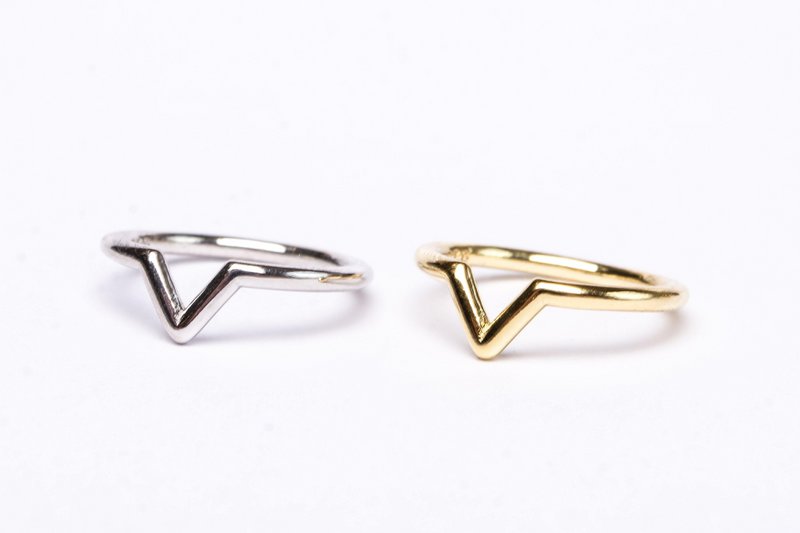 Perfecta 'V' | Anillo | Plata