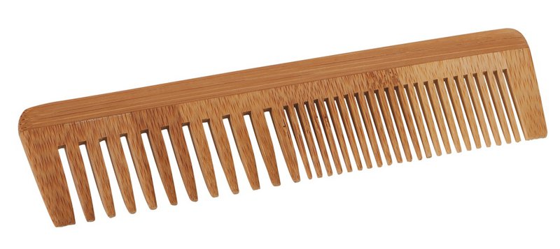Pettine per capelli in bambù