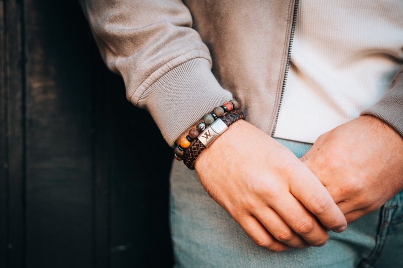 Læderarmbånd 12mm - Med kollektion