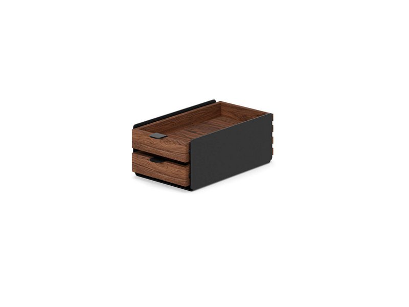 Cajón modular pequeño - Complemento de estante de escritorio doble