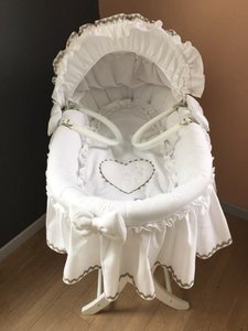 Emma white bassinet