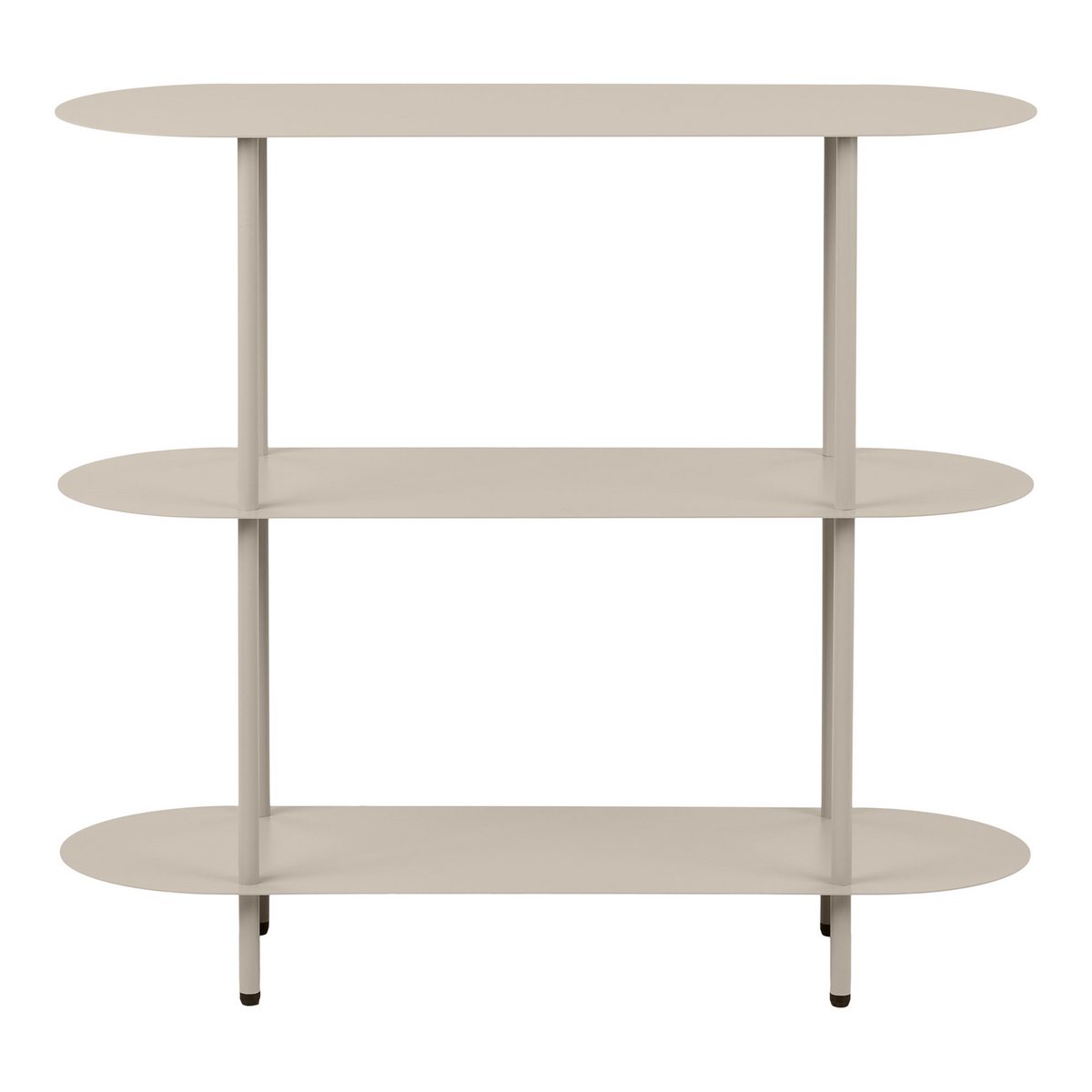 Rieti Open kast, 3 planken, metaal, zand, 31x90x81 cm