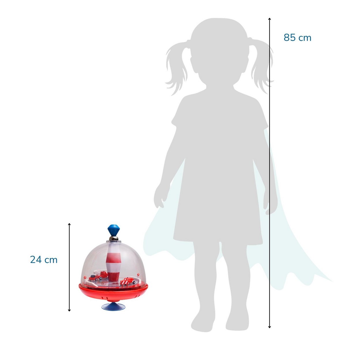 Brandweerpanoramatol voor kinderen, met geluid en bewegende elementen, Ø 19 cm