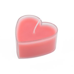 Teelicht Hart, Pack von 4 Pink