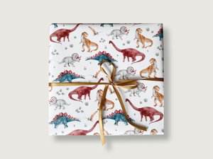 Dinosaur wrapping paper