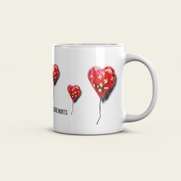 Banksy Keramikkrus 325ml - Bandageret hjerte