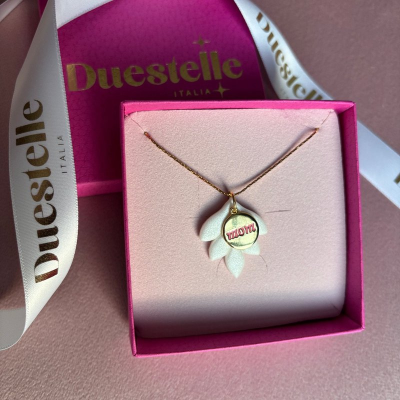 Mamá - Perla - Collar artesanal regalo del Día de la Madre