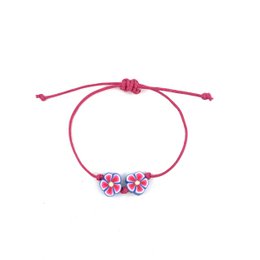 Luna-Leena Kinderarmband Blume lila – handgefertigt in Nepal