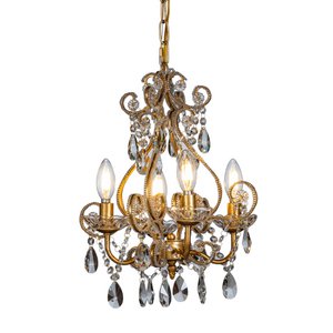 Chandelier Les Chateau 45 cm - Gold - Iron/Glass