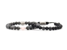 Mother and son bracelet set Larvikite