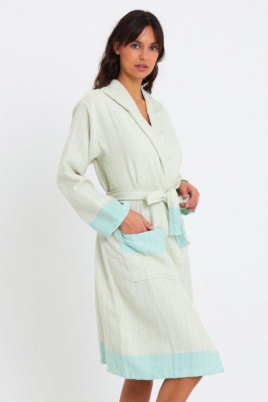 Tuval Bathrobe - Mint Green
