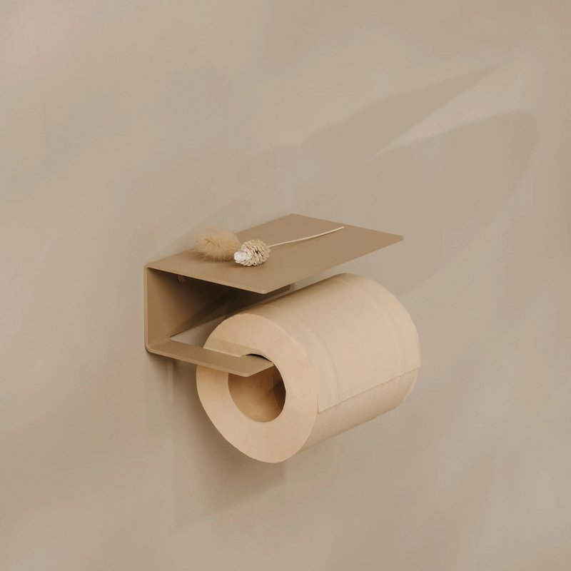 Portarrollos Bari – accesorios baño moderno con estante