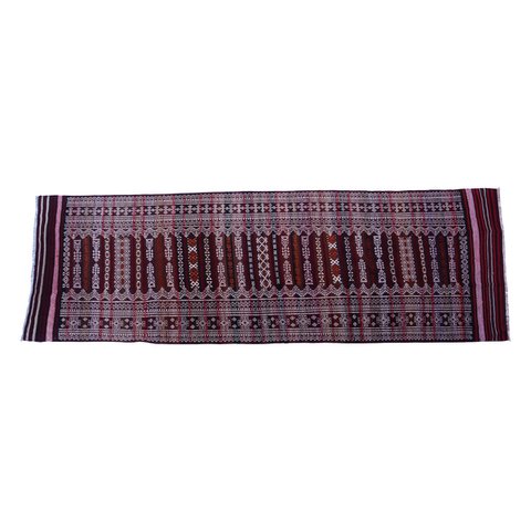 Baluch Soumak Dunkelbrauner Vintage-Teppich