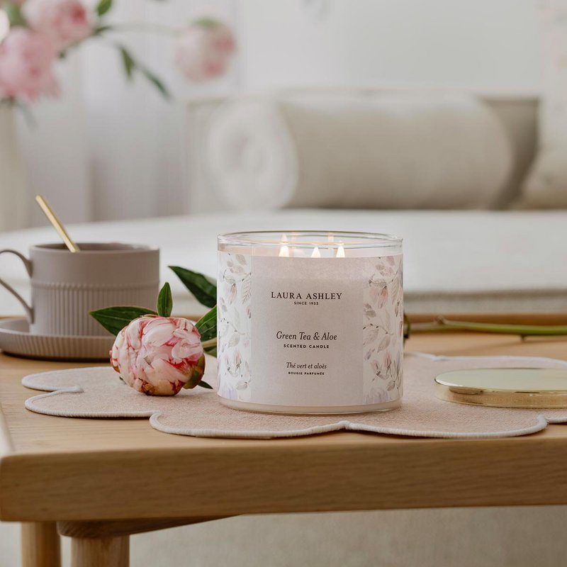 Duftkerze Laura Ashley Tè verde e aloe - 400g