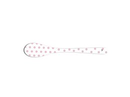 Cucchiaio in porcellana Pois rosa pastello 13,5 cm Isabelle Rose