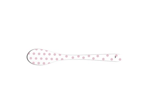 Porcelain spoon Polka dot pastel pink 13,5 cm Isabelle Rose