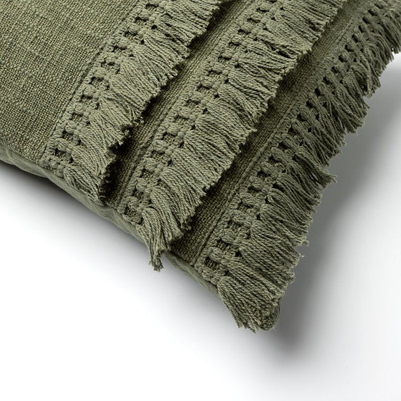 Dutch Decor FARA - Cushion cotton 40x60 cm Chive - green