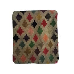 Kilim Ręcznie tkana poszewka na poduszkę z liści palmowych