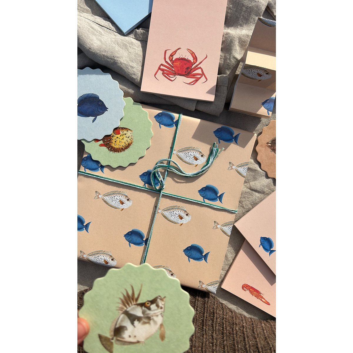 Geschenkpapier Fische