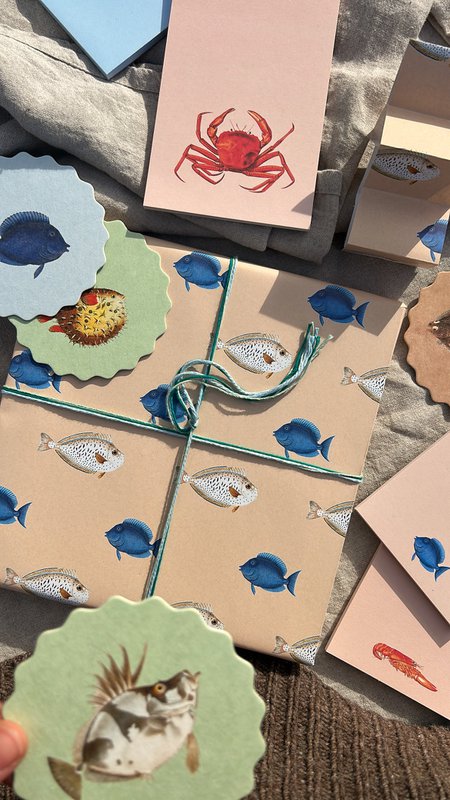 Geschenkpapier Fische