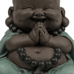 Statue Mini Bouddha Rieur Porte Bonheur – Décoration Zen et Feng Shui – Pour Créer une Ambiance Relaxante et Spirituelle – Idée Cadeau Originale