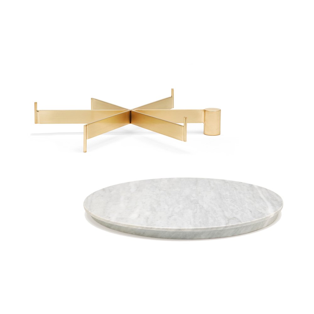 T4 | Cake Stand with Large Marble Top