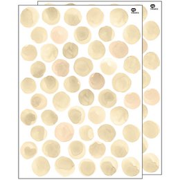 Muursticker met aquarel stippen