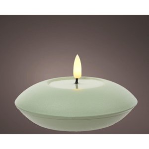 LED Outdoor Candle Iron H6.5cm Green