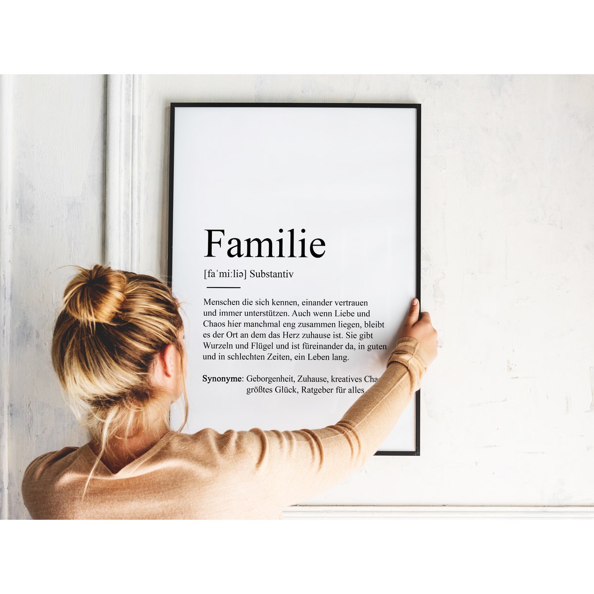 Definition "Familie" plakat