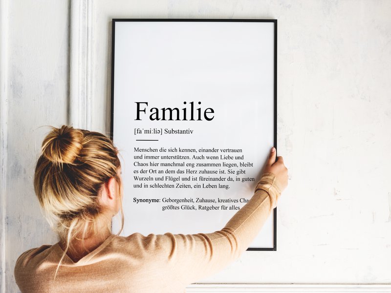 Définition "Famille" Poster