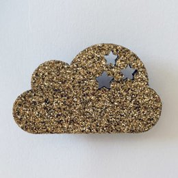 Spilla glitterata - Nuvola