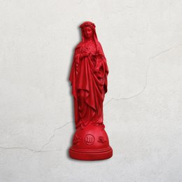 Statuette Mary med blomster